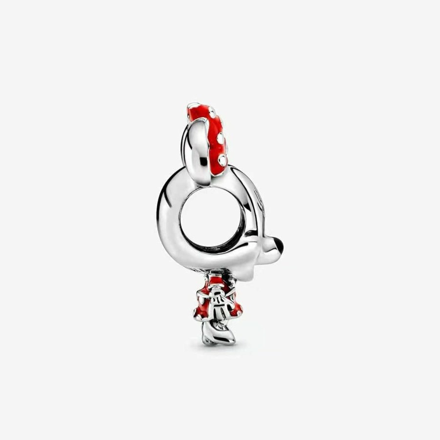 LONGLUCK Longluck Mickey Mouse Bead Charms Fits Pandora Charm Bracelets For Woman,925 Sterling Silver Dangle Pendant Bead,Girl Jewelry Bead Best