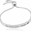 Harry Potter Harry Potter Women'S Bar Lariat Bracelet, Silver Plated, Flash Plated, 8.5\" Clearance