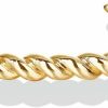 PAVOI Pavoi Gold Plated Twisted Chunky Bangle Bracelet | 14K Gold Plated | Lightweight Everyday Jewelry Online