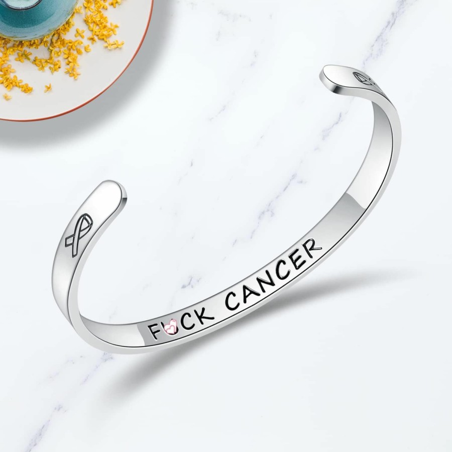 TONY & SANDY Tony & Sandy Inspirational Bracelets For Women Teen Girls Personalized Gifts For Daughter Granddaughter Mom Sister Friends Stainless Steel Engraved Birthday Graduation Mothers Day Gifts Wholesale