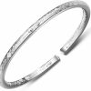 Merdia Merdia 999 Solid Sterling Silver Bangle Cuff Bracelets For Women'S | Sterling Silver Bracelet | Silver Jewelry | Silver Bracelets For Women | Jewelry For Women | Charm Bracelets For Women Online