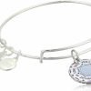 Alex and Ani Alex And Ani Connections Expandable Bangle For Women, What Is For You Will Not Pass You Charm, Shiny Silver Finish, 2 To 3.5 In Clearance