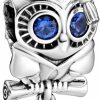 Pandora Pandora Wise Owl Graduation Charm - Compatible Moments Bracelets - Jewelry For Women - Gift For Women - Made With Sterling Silver & Man-Made Crystal Clearance