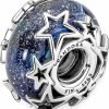 Pandora Pandora Galaxy Blue & Star Murano Charm Bracelet Charm Moments Bracelets - Stunning Women'S Jewelry - Gift For Women - Made With Sterling Silver New