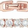 PAVOI Pavoi 14K Gold Plated 3Mm Cubic Zirconia Classic Tennis Bracelet | Gold Bracelets For Women | Size 6.5-7.5 Inch New