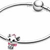 EZ Tuxedo Ez Tuxedo Aristocats Marie Charms 925 Sterling Silver Lovely Cat Bead Wih Pink Enamel For Bracelets Best