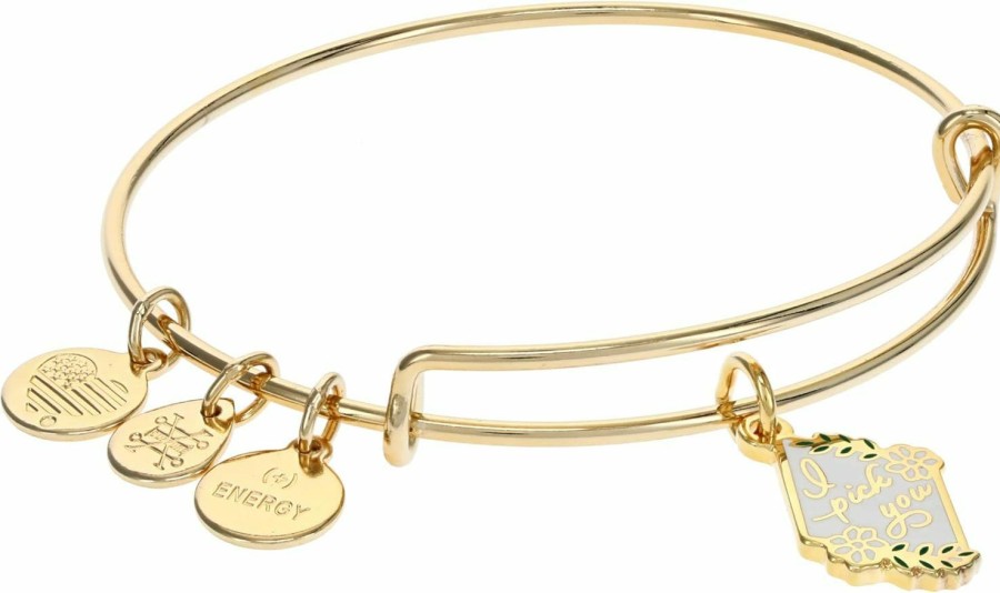 Alex and Ani Alex And Ani Bridal Expandable Bangle For Women, Wedding Charms, Shiny Finish, 2 To 3.5 In, Adjustable Chain Charm Bangle 6.5 To 8 In Wholesale