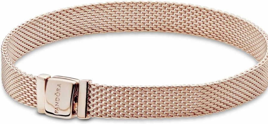 Pandora Pandora Reflexions Mesh Bracelet - Charm Bracelet For Women - Compatible Reflexions Charms - Gift For Her, With Gift Box Hot