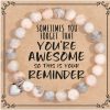 jewelrycard Jewelry&Card Inspirational Gifts For Women, Men - Sometimes You Forget You'Re Awesome Bracelets With Natural Stone, Mothers Day Gifts For Mom Daughter Friends Sister Wife, Unique Birthday Gifts For Women Best