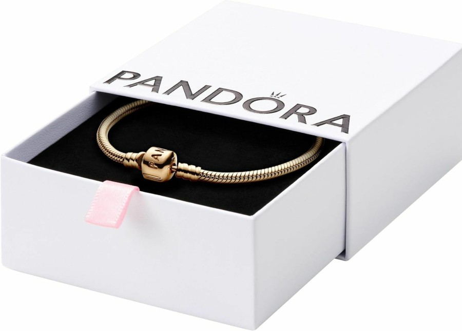 Pandora Pandora Moments Barrel Clasp Snake Chain Bracelet - Bracelet For Women - Mother'S Day Gift - With Gift Box Clearance