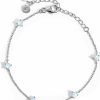 Moon Magic Moon Magic - Authentic Moonstone Bracelets/Real 925 Sterling Silver - 18K Rose And Yellow Gold Rainbow Moonstone Bracelets For Women/Genuine Moonstone Jewelry New