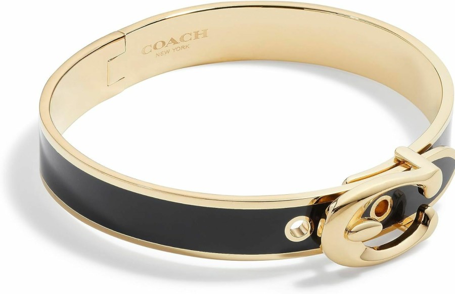 Amazon Coach Enamel Hinge Buckle Bangle Bracelet Clearance