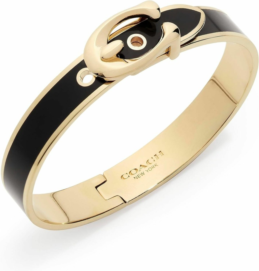 Amazon Coach Enamel Hinge Buckle Bangle Bracelet Clearance