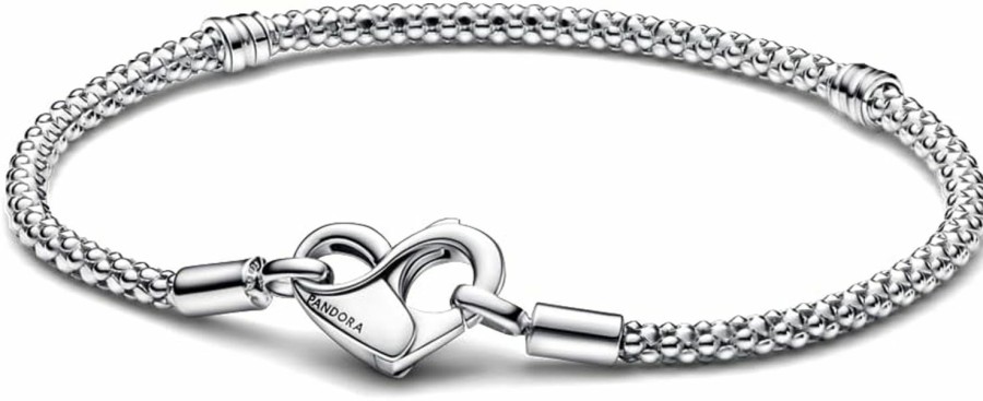 Pandora Pandora Moments Studded Chain Bracelet - Compatible Moments Charms - Sterling Silver Charm Bracelet For Women - Mother'S Day Gift - With Gift Box - 7.1\" Wholesale