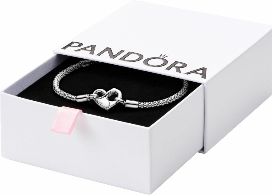 Pandora Pandora Moments Studded Chain Bracelet - Compatible Moments Charms - Sterling Silver Charm Bracelet For Women - Mother'S Day Gift - With Gift Box - 7.1\" Wholesale