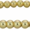 Anela Anela 14Kt Gold Filled Bracelet, 3Mm Beads, Stretch And Stackable, Hand Made In Usa New