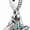 Pandora Pandora Jewelry Starfish And Sea Shell Dangle Cubic Zirconia Charm In Sterling Silver, With Gift Box Online