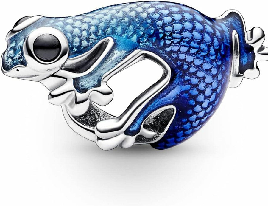 Pandora Pandora Moments Charm 792701C01 Geco Blue Hot