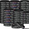 Junkin Junkin 100 Pcs Memorial Day Silicone Bracelets Veteran'S Day Rubber Wristband Bulk Military Bracelets For Men Women Support Our Veterans 22 A Day Bracelet 4Th Of July Memorial Day Gifts For Veterans Best