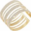 Jojomina Jojomina Multilayer Sparkling Rhinestone Cuff Bracelet For Women 11 Layers For Women Girls,Crystal Bangle Strand Wrap Bracelet For Party Prom Wedding New