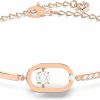 SWAROVSKI Swarovski Sparkling Dance North Bangle Bracelet With Clear Swarovski Crystals And Matching Pave On A Rose-Gold Tone Plated Setting Hot