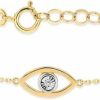 GELIN Gelin Diamond Evil Eye Bracelet In 14K Solid Gold | Protection Bracelets For Women Clearance