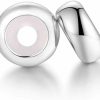 LAMOONY Lamoony Clip Stopper Charms Sterling Silver Rondelle Spacer Bead For Bracelets (Silver)… Wholesale