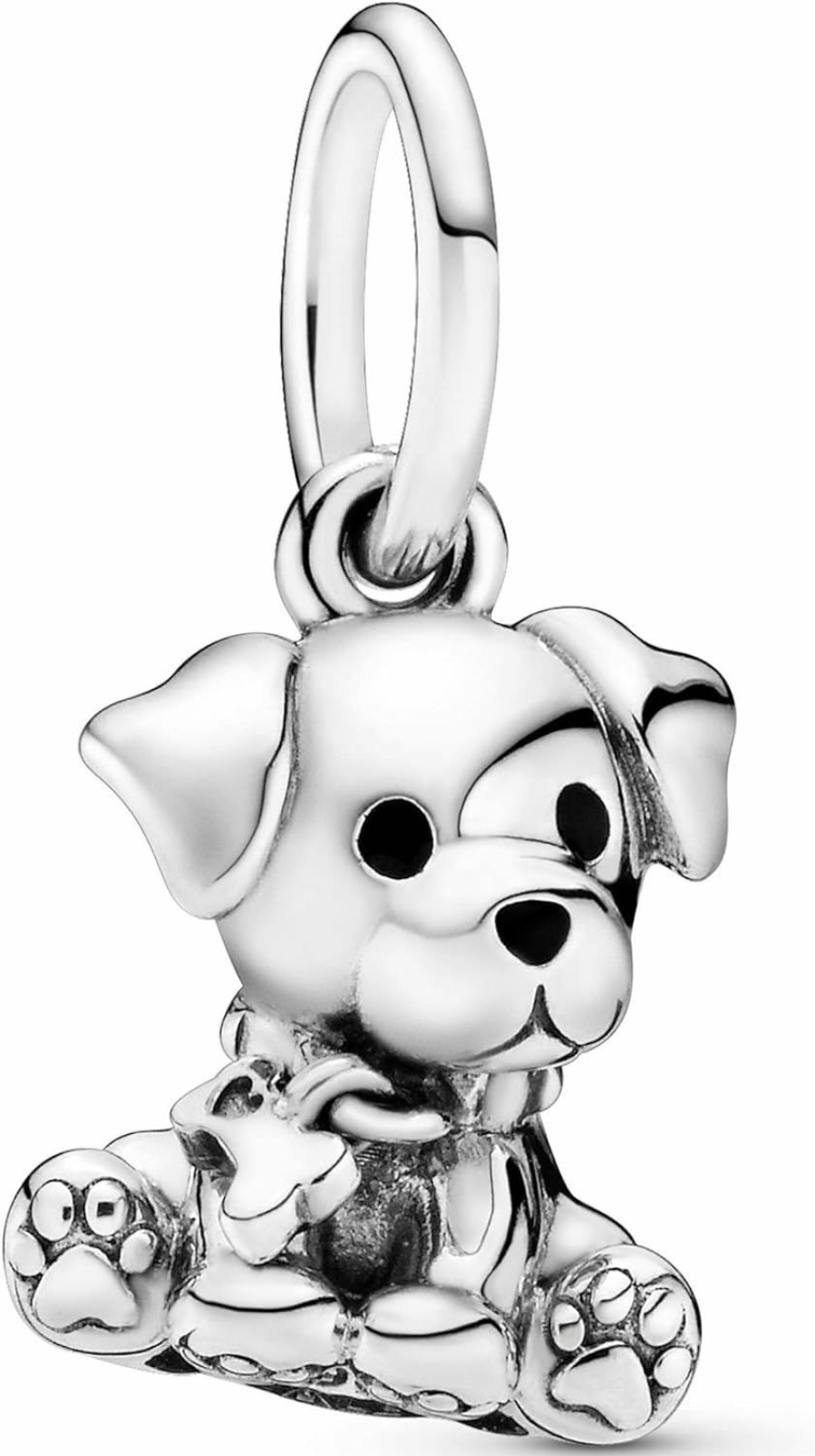 Pandora Pandora Jewelry Labrador Puppy Dog Dangle Sterling Silver Charm, With Gift Box Best