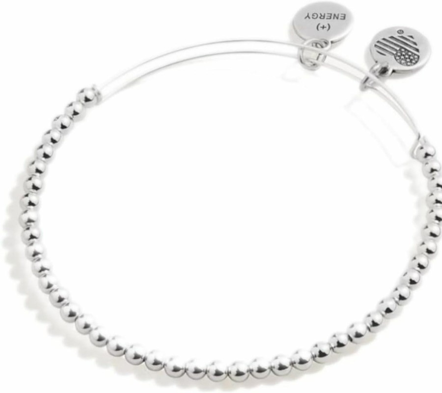 Alex and Ani Alex And Ani Accents Beaded Expandable Bangle For Women, Dot Beads, 2 To 3.5 In Best