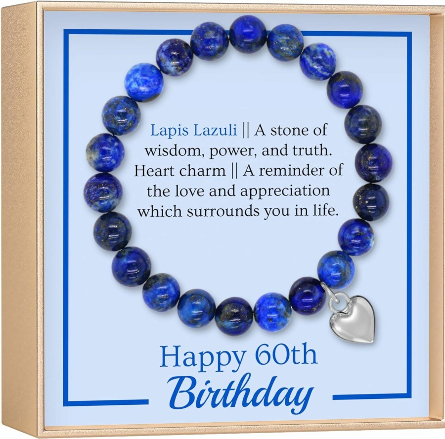 OLGAS GEMS Olgas Gems 60Th Birthday Milestone Bracelet & Meaningful Message Card For Women - Beautiful And Sentimental Birthday Gifts For 60 Year Old Woman Clearance