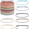 JEWPARK Jewpapk 30Pcs Woven Wrap Friendship Bracelets Handmade Braided Friendship Bracelet Colorful Adjustable String Bracelet Perfect For Matching Accessory Online