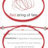 Seyaa Seyaa Valentines Day Red String Of Fate Bracelets Kabbalah Good Luck Protection Matching Bracelets Gifts For Couple Lover Women Men Boyfriend Girlfriend Clearance