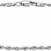 PORI JEWELERS Pori Jewelers 14K Gold 1.5Mm Diamond Cut Rope Chain Bracelet - 7\" - Available In Yellow Gold And White Gold And Rose Gold Clearance