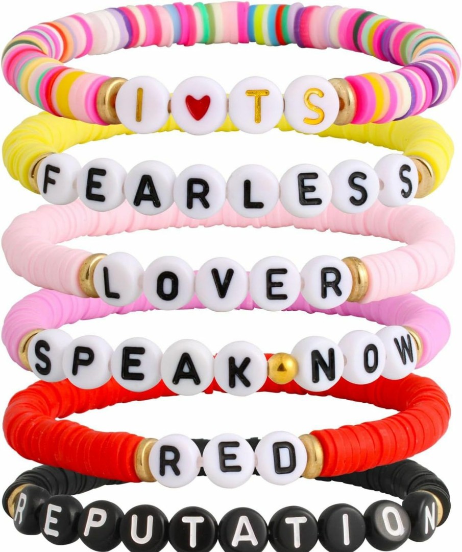 QqzsJewls Qqzsjewls Taylor Friendship Bracelets Set Taylor Music Lover Eras Tour Outfit Jewelry For Swift Fans Lover Reputation Red Bracelets For Women Teen Girls Clearance