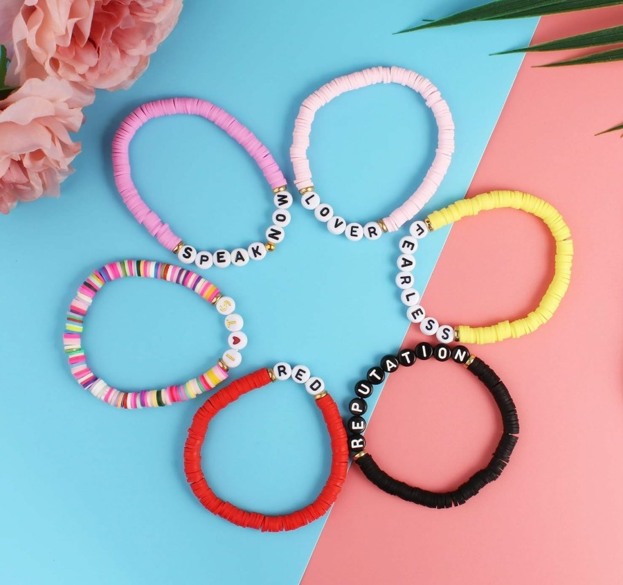 QqzsJewls Qqzsjewls Taylor Friendship Bracelets Set Taylor Music Lover Eras Tour Outfit Jewelry For Swift Fans Lover Reputation Red Bracelets For Women Teen Girls Clearance