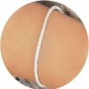 Amazon Qlkilyr Dainty Shiny Silver 18K White Gold Plated Simple Chain Bracelet For Women And Girls New