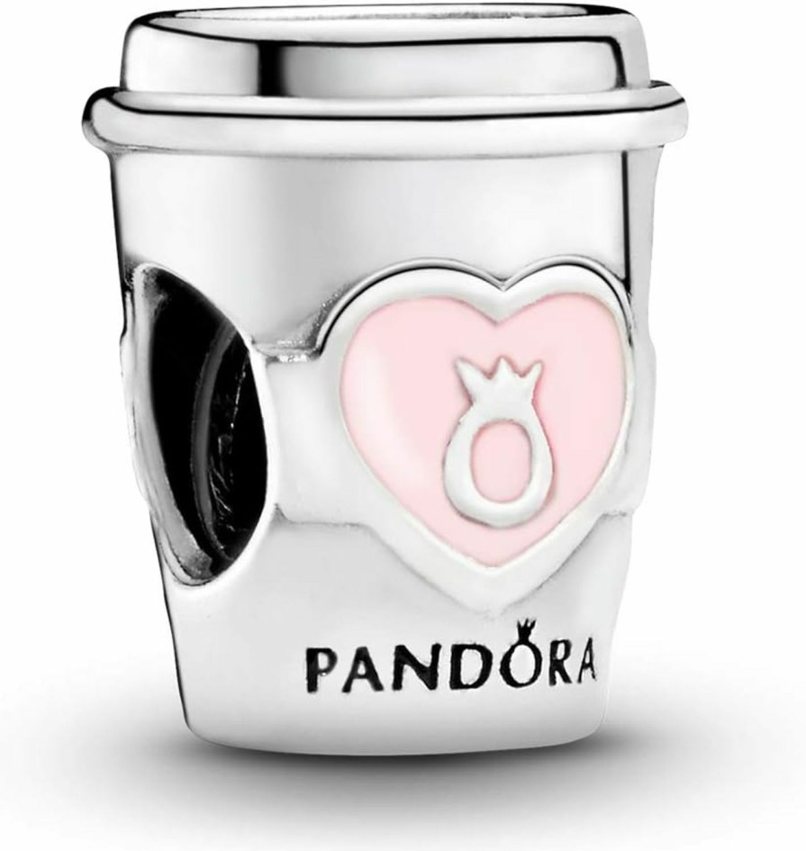 Pandora Pandora Jewelry Take A Break Coffee Cup Charm - Fun, Original Charm Charm Bracelets - Perfect Charm For Mom, Sister, Daughter & More - Sterling Silver, With Gift Box Online