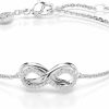 SWAROVSKI Swarovski Hyperbola Bracelet, Infinity, Clear, Rhodium Finished New