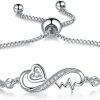 Desimtion Infinity Love Bracelets For Women Girls, Birthday Mothers Day Jewelry Gifts For Her Girlfriend Wife Mom From Daughter Son Best