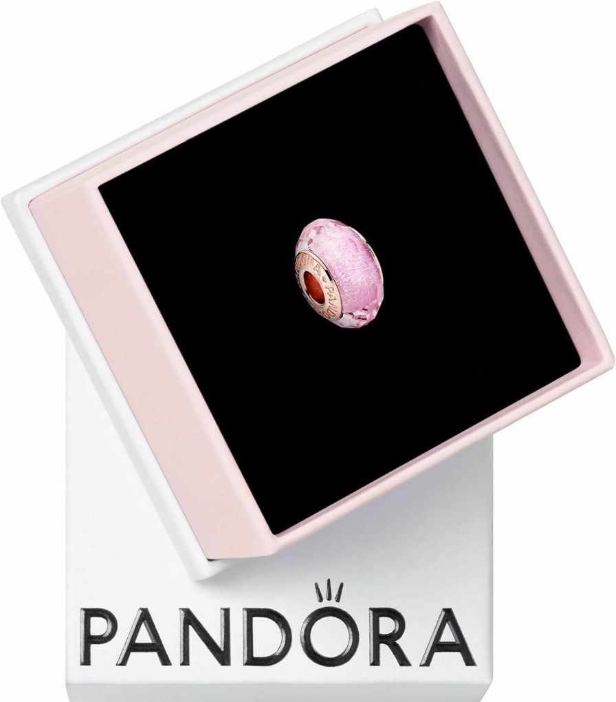 Pandora Pandora Faceted Pink Murano Glass Charm Bracelet Charm Moments Bracelets - Stunning Women'S Jewelry - Gift For Women In Your Life - Made Rose Wholesale