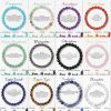 CASDAN Casdan 12Pcs Healing Crystal Bracelets For Women Men 8Mm Round Stone Beaded Bracelet Semi-Precious Gemstones Bracelet Energy Stone Stretch Bracelet Jewelry Gifts Hot