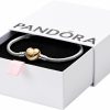 Pandora Pandora Moments Heart Clasp Snake Chain Bracelet - Two-Tone Charm Bracelet For Women - Compatible Moments Charms - Sterling Silver Shine - Mother'S Day Gift With Gift Box - 7.9\" Online