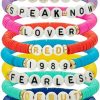 HONGKEIE Hongkeie Friendship Bracelet Lover 1989 Speak Now Fearless Bracelet Album Inspired Bracelet For Concert Outfit Gifts(11Pcs) Online