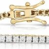 Femme Luxe Femme Luxe 1.00 Carat Lab-Grown Diamond Tennis Bracelet For Women, 14K Yellow Or White Gold, Diamond Color: E-F, Clarity: Vs1-Vs2, Hypoallergenic, Giftable Jewelry (7.5, 14K Yellow Gold) Clearance