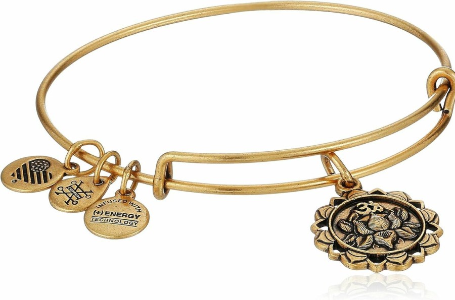 Alex and Ani Alex And Ani Path Of Symbols Expandable Bangle For Women, Lotus Peace Petals Charm, Rafaelian Finish, 2 To 3.5 In Wholesale