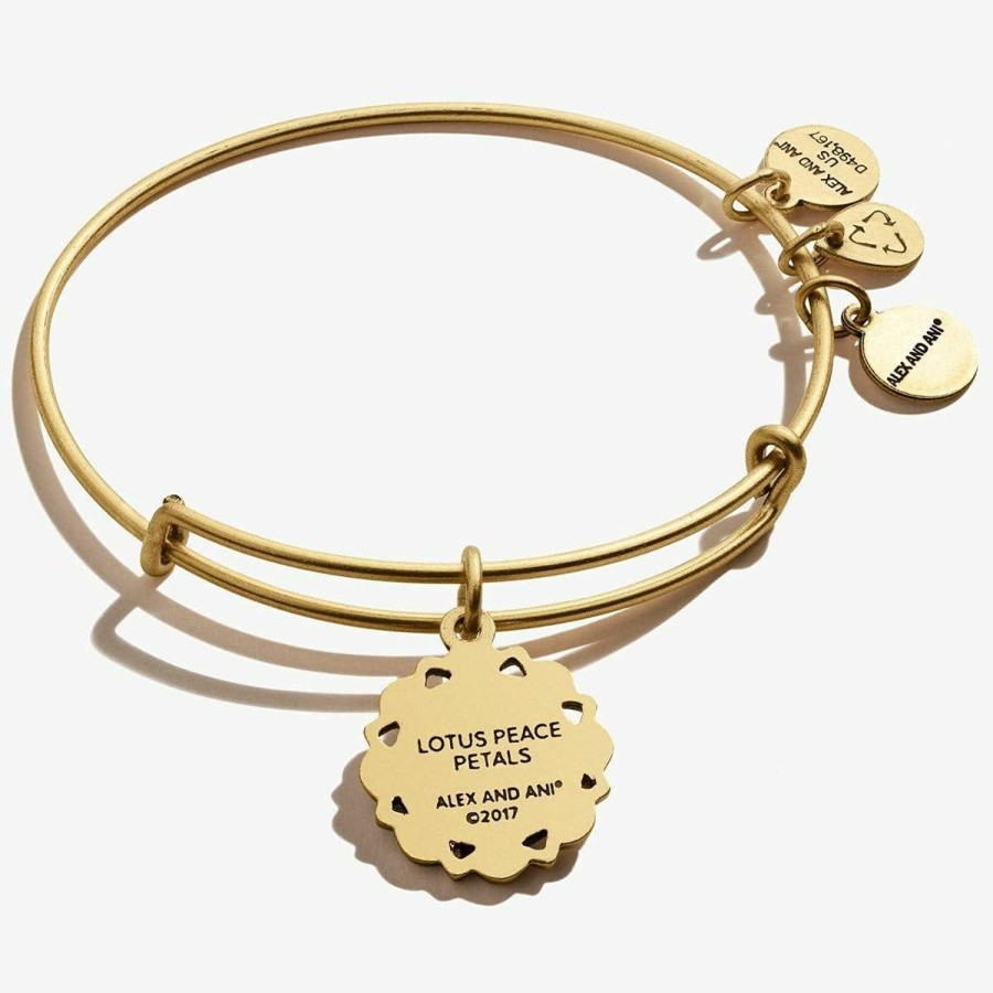 Alex and Ani Alex And Ani Path Of Symbols Expandable Bangle For Women, Lotus Peace Petals Charm, Rafaelian Finish, 2 To 3.5 In Wholesale