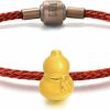 CHOW SANG SANG Chow Sang Sang 999 24K Solid Gold Gourd (Wulu) Auspicious Charm Bracelet For Women 86335C Hot