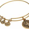 Alex and Ani Alex And Ani Path Of Symbols Expandable Bangle For Women, Compass Charm, Rafaelian Gold Finish, 2 To 3.5 Inches, One Size Wholesale