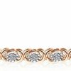 La4ve Diamonds La4Ve Diamonds Tennis Bracelets For Women - 1/4 Carat Round-Cut Natural Diamond Tennis Bracelets (I-J, I3) In Flash-Plated Sterling Silver | Fine Jewelry For Teen Girls | Gift Box Included Online