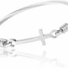 WDSHOW Wdshow Cross Bracelet Cuff Bangle Stainless Steel Wholesale